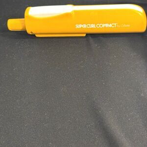 Super Curl Compact Vintage 1978 Yellow/White By Gillette Tested Works Great